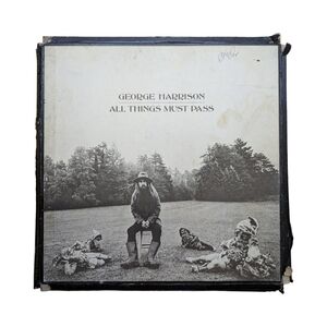 George Harrison 'All Things Must Pass' Vinyl Record Triple Record No Poster